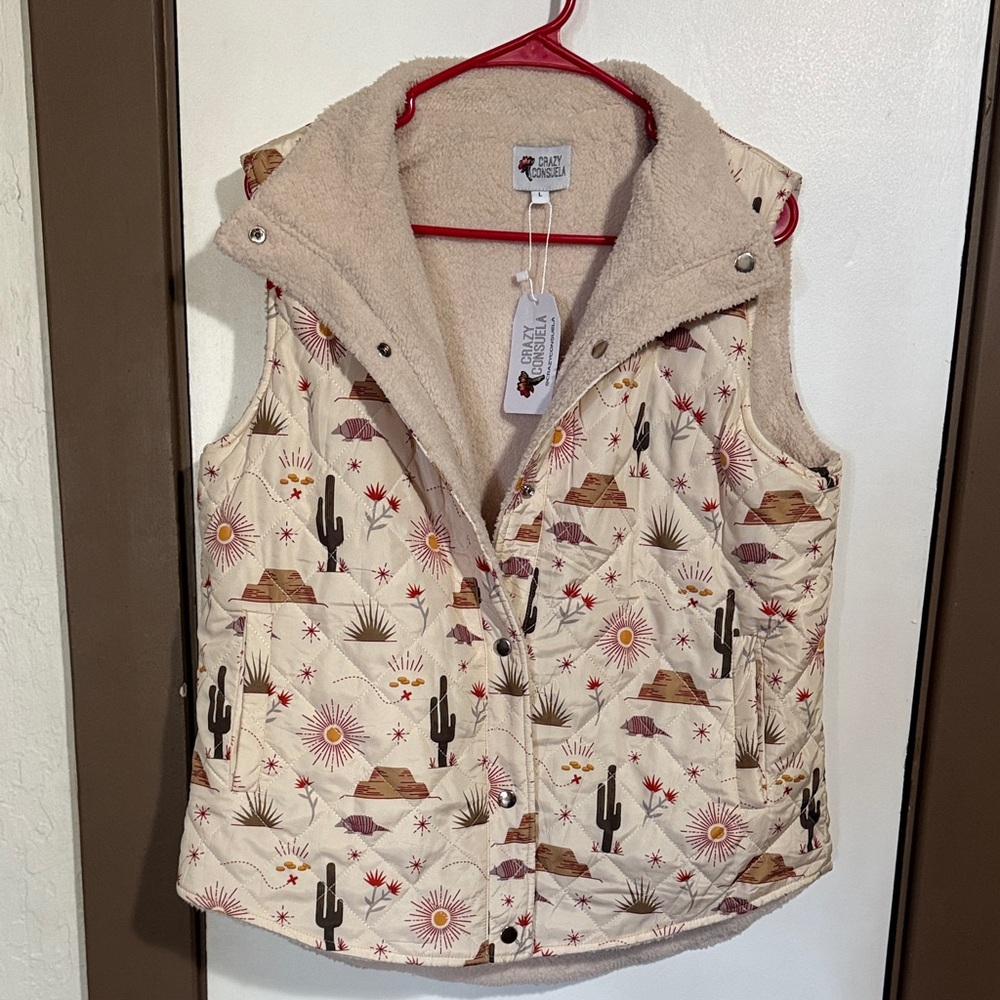 Consuela Cream Sherpa Vest